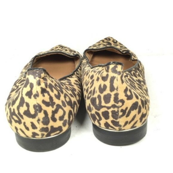 Merona Women's Animal Print Flats Leopard Print Pointed Toe Brown Size 9 - Picture 3 of 11